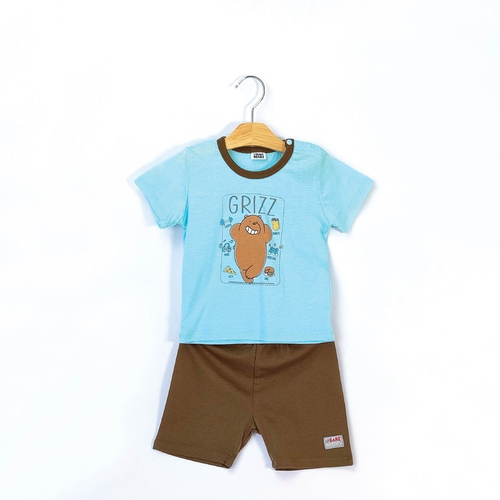 We Bare Bears Baby Boy Short Sleeve with Short Pants Suit Set 30102