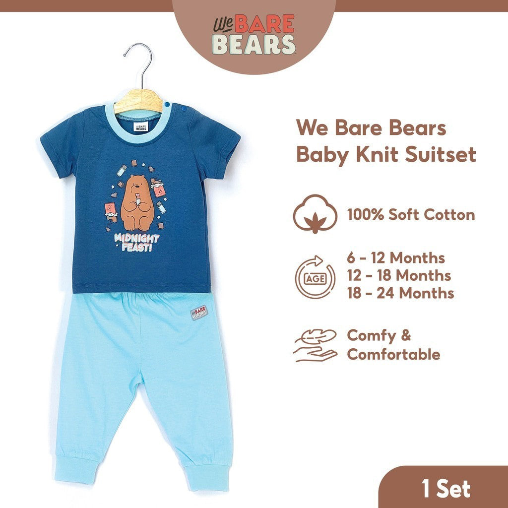 We Bare Bears Baby Boy Short Sleeve with Long Pants Suit Set 30099