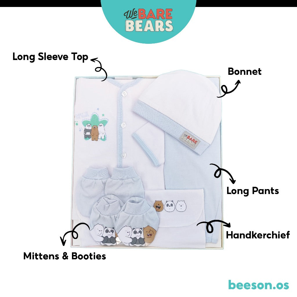 We Bare Bears 6in1 Unisex Newborn Baby Gift Set Box 30106 30107