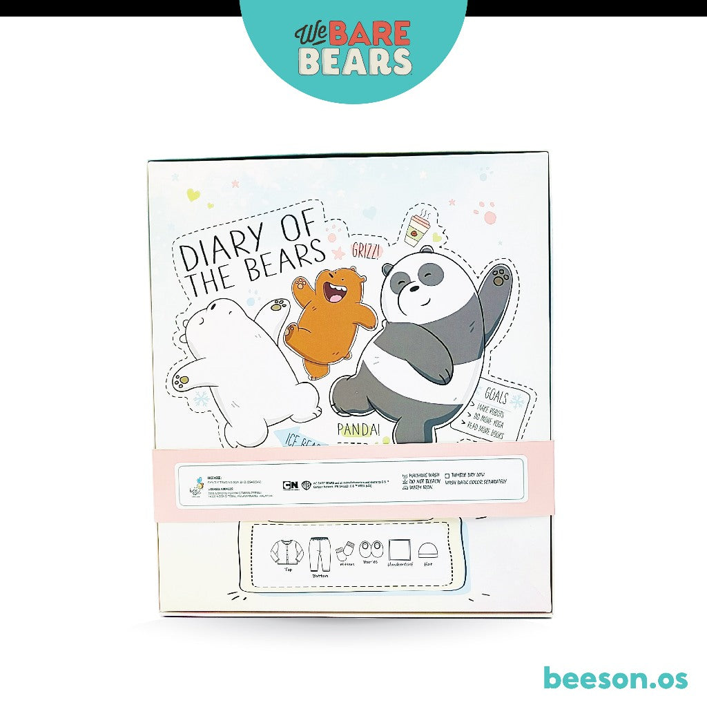 We Bare Bears 6in1 Unisex Newborn Baby Gift Set Box 30106 30107