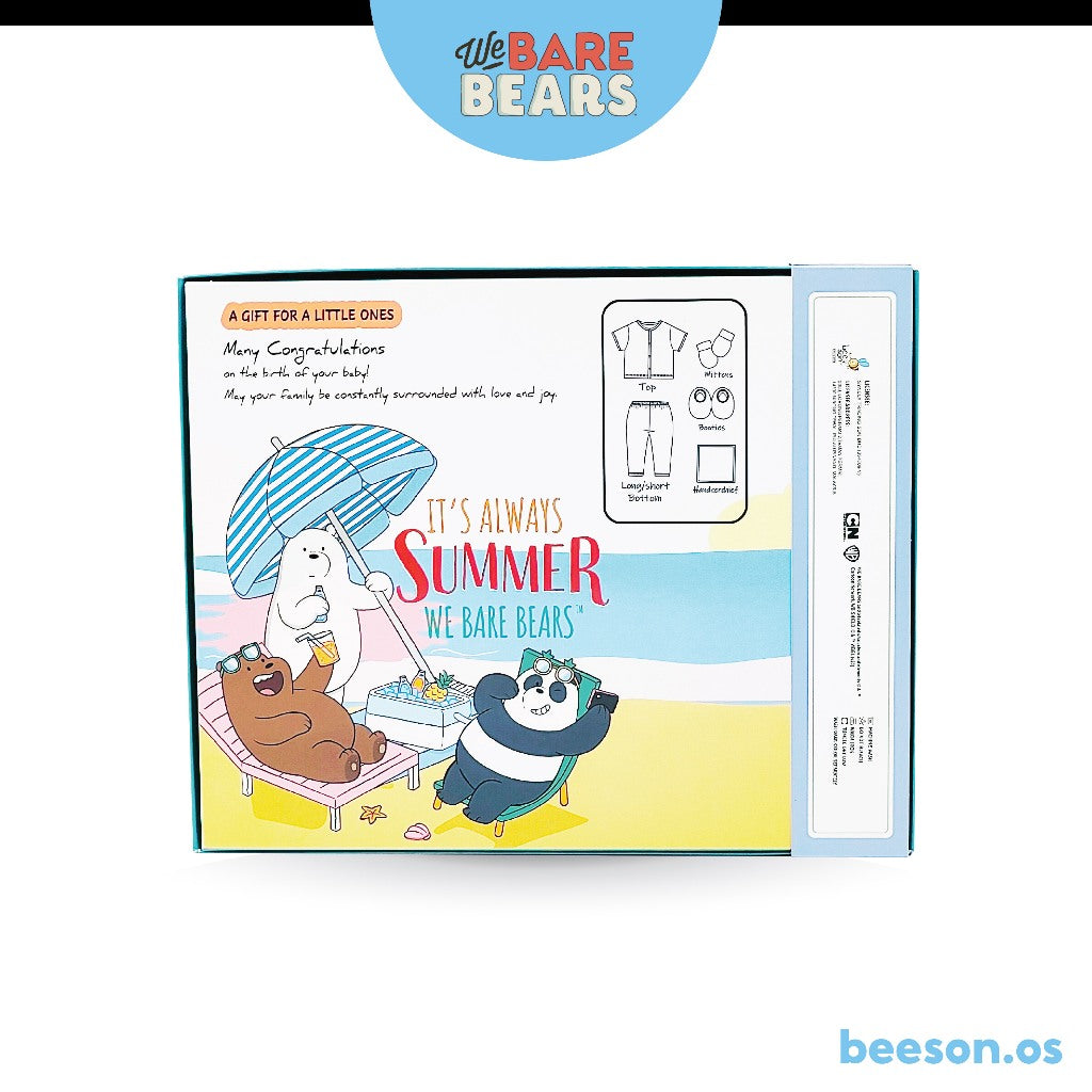 We Bare Bears 5in1 Newborn Baby Boy Gift Set Box 30106