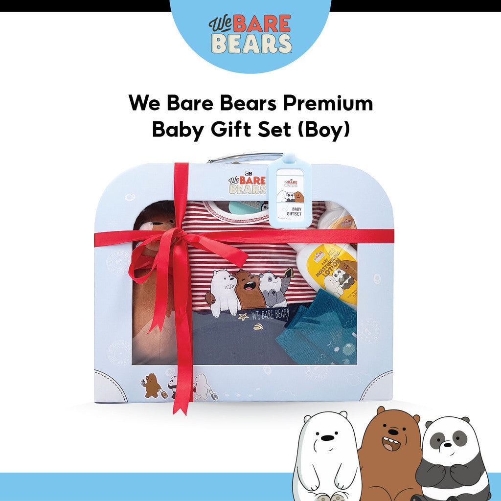 We Bare Bears 5in1 Special Limited Edition Premium Baby Boy Gift Set [0-6M] W3GGIFP-N112-RE