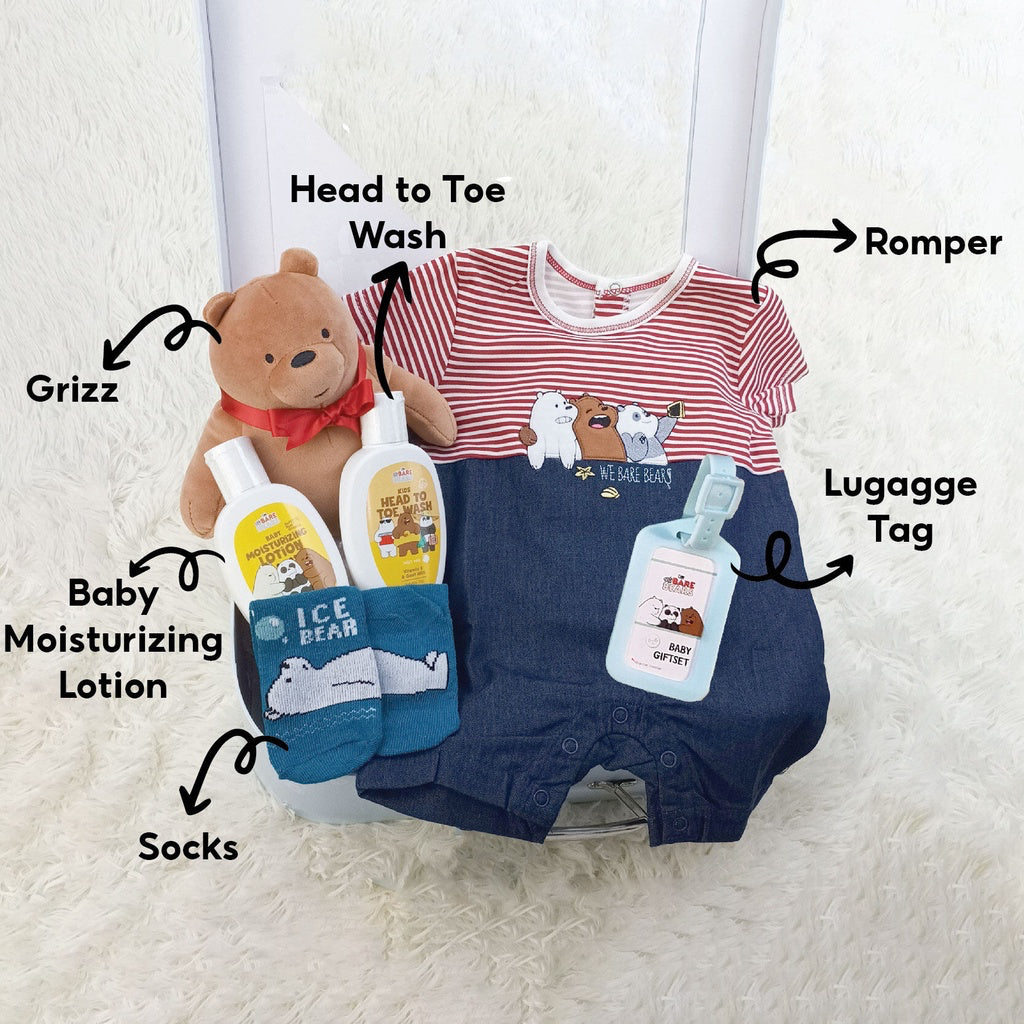 We Bare Bears 5in1 Special Limited Edition Premium Baby Boy Gift Set [0-6M] W3GGIFP-N112-RE