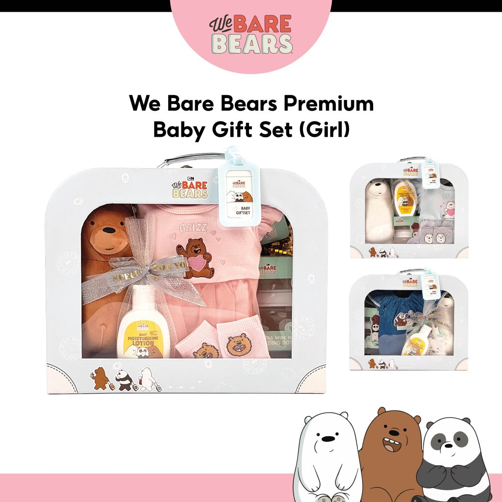 We Bare Bears 5in1 Premium Baby Girl Gift Set [0-6M]