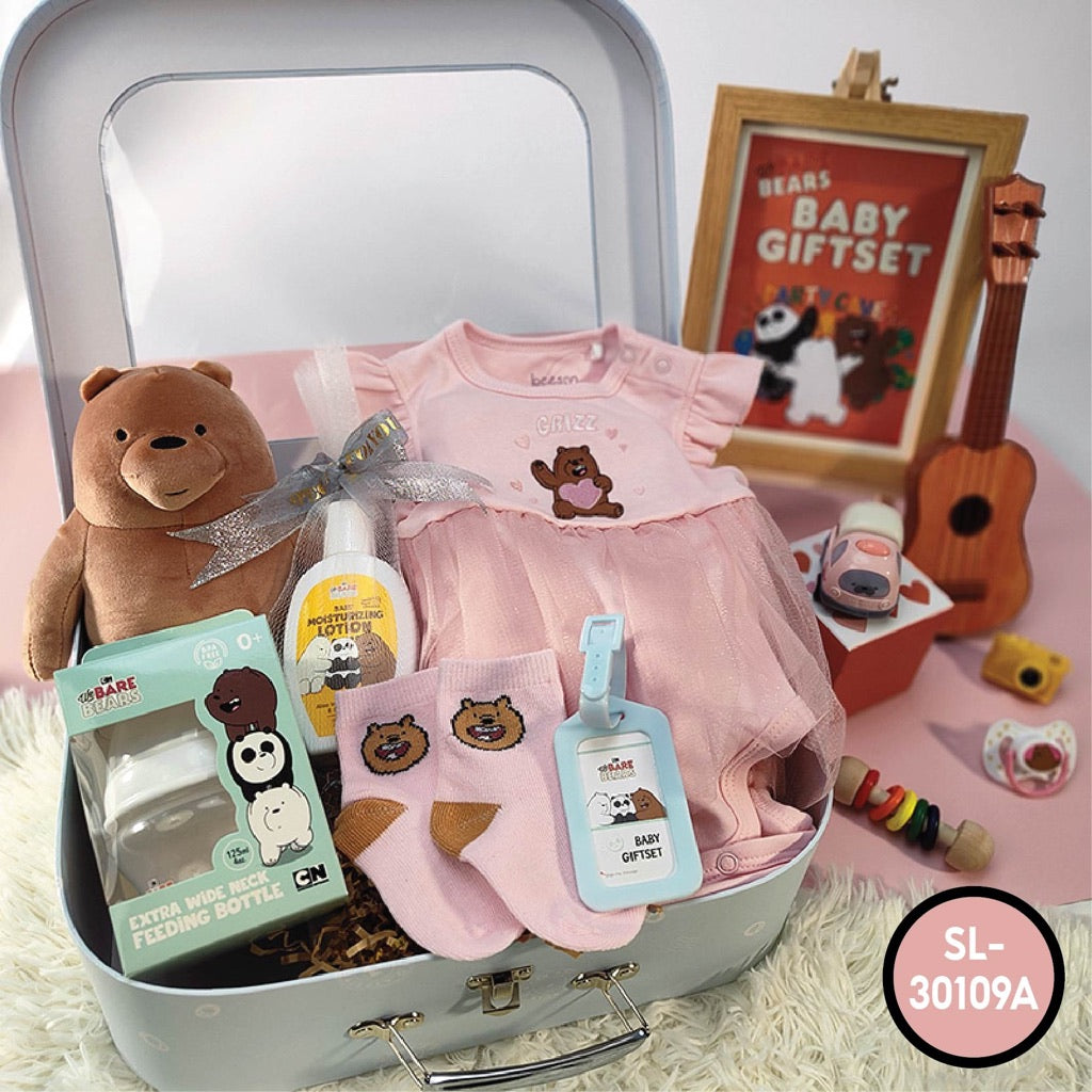 We Bare Bears 5in1 Premium Baby Girl Gift Set [0-6M]