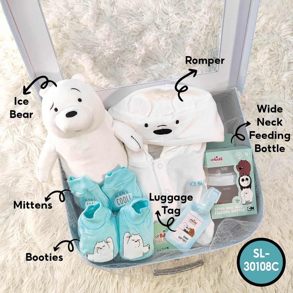 We Bare Bears 5in1 Unisex Premium Baby Gift Set [0-6M]