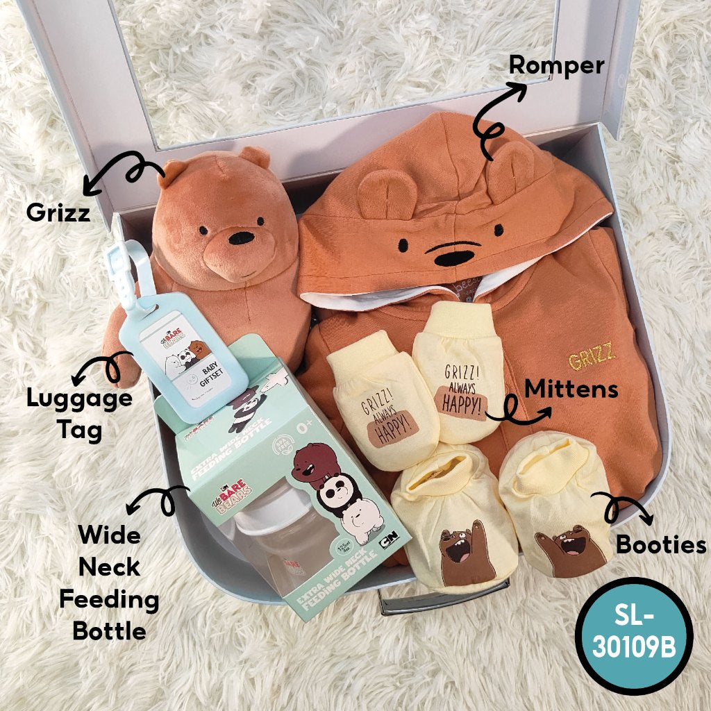 We Bare Bears 5in1 Unisex Premium Baby Gift Set [0-6M]