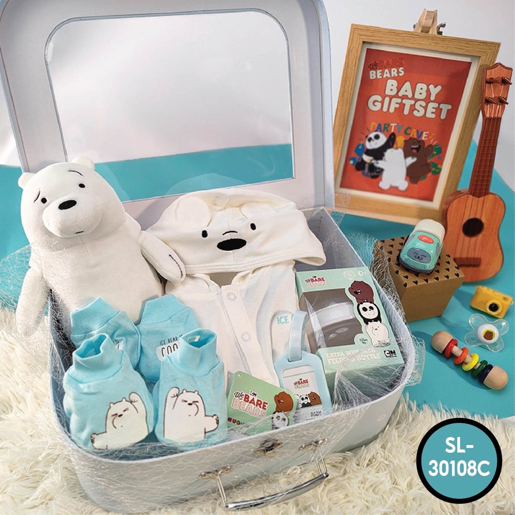 We Bare Bears 5in1 Unisex Premium Baby Gift Set [0-6M]