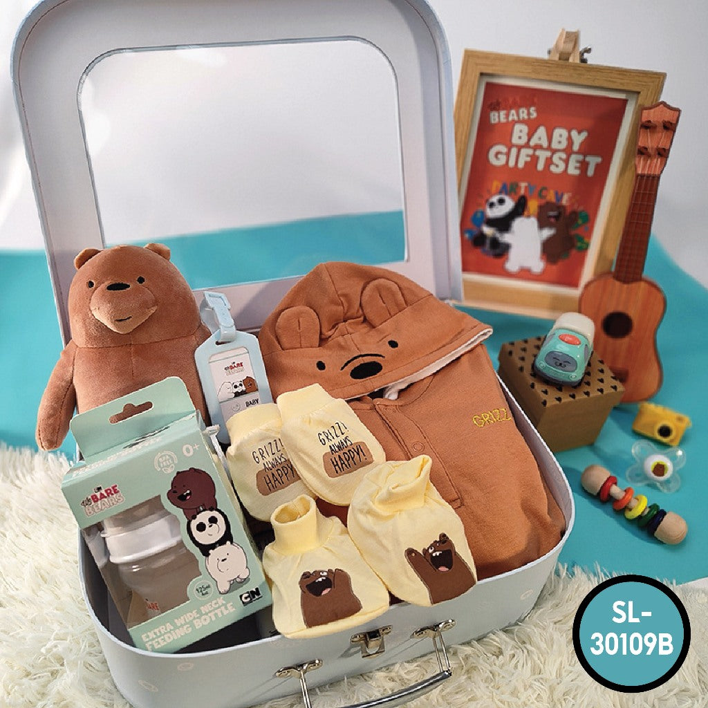 We Bare Bears 5in1 Unisex Premium Baby Gift Set [0-6M]