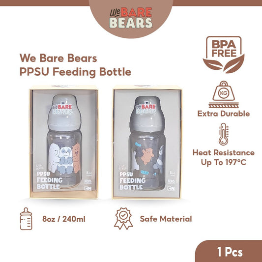 We Bare Bears 8oz/240ml Ultra Premium PPSU Wide Neck Feeding Bottle 30449