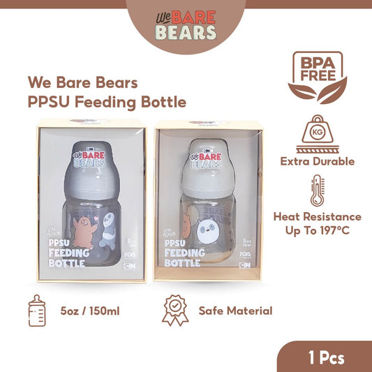 We Bare Bears 5oz/150ml Ultra Premium PPSU Wide Neck Feeding Bottle 30448