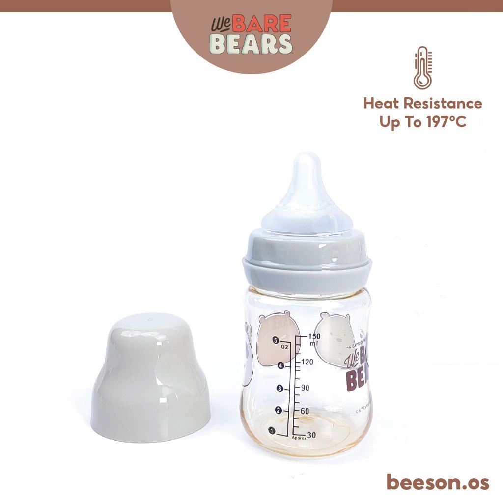 We Bare Bears 5oz/150ml Ultra Premium PPSU Wide Neck Feeding Bottle 30448