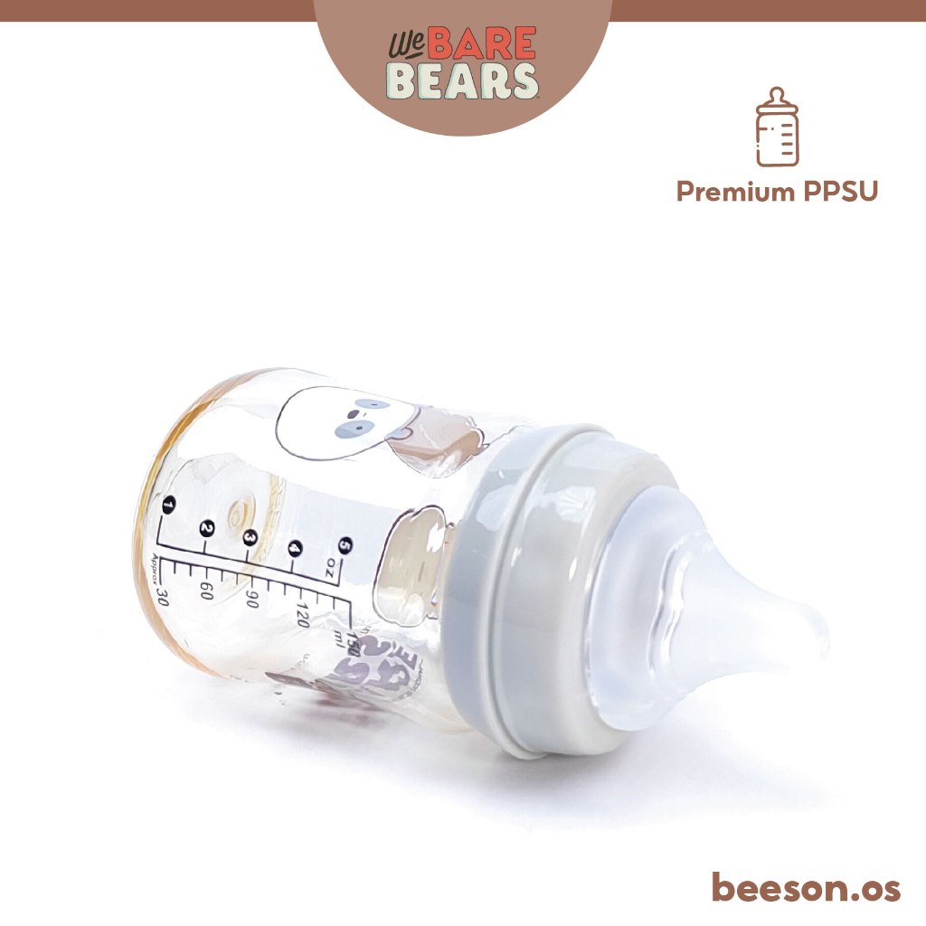 We Bare Bears 5oz/150ml Ultra Premium PPSU Wide Neck Feeding Bottle 30448