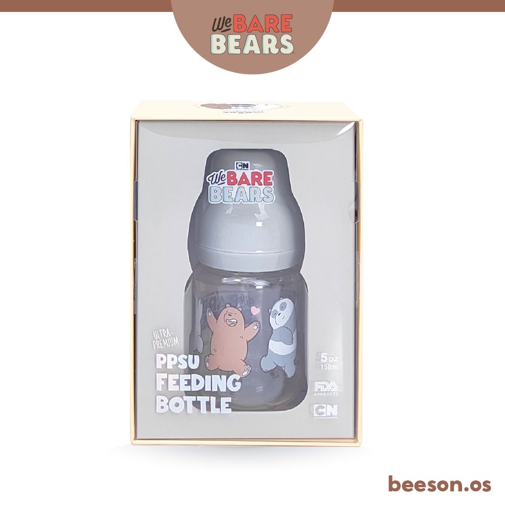 We Bare Bears 5oz/150ml Ultra Premium PPSU Wide Neck Feeding Bottle 30448