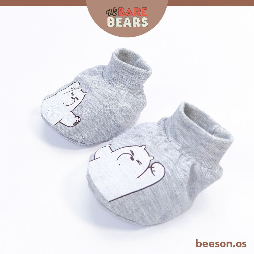 We Bare Bears 2in1 Newborn Baby Mittens & Botties Set 30115