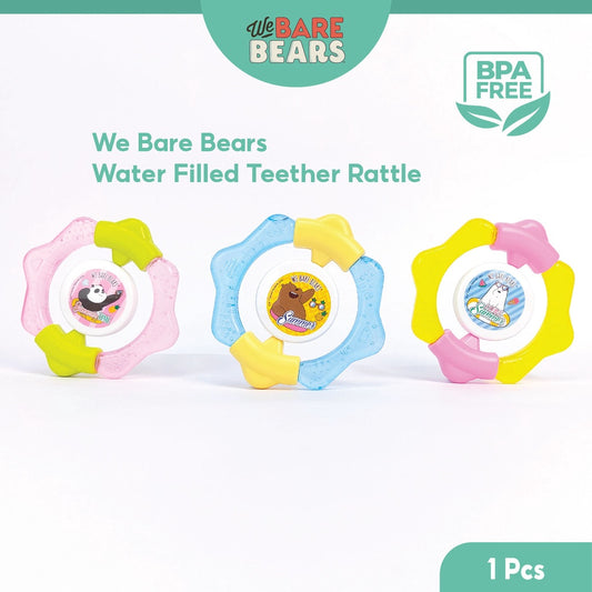 We Bare Bears Water Filled Baby Teether Rattle 30479