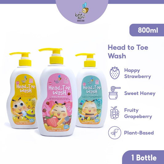 Beeson Kids Head To Toe Wash (800ml) 22120 22220 22320