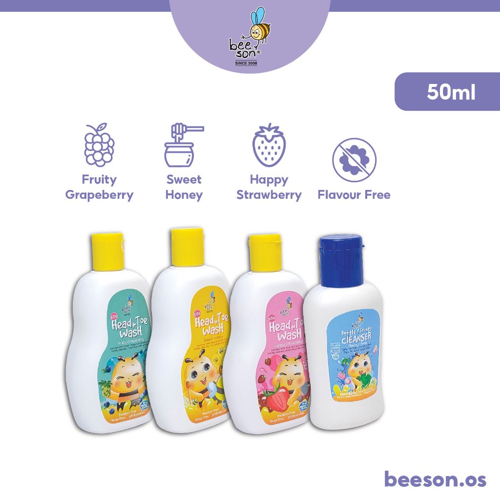 Beeson 4in1 Toiletries Travel Set (50ml) 23000A 23000B