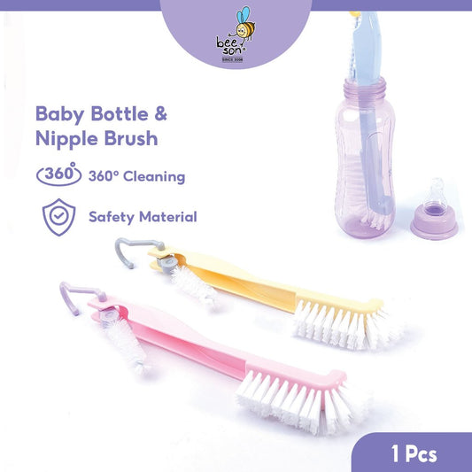 Beeson 2in1 Foldable Baby Bottle & Teats Cleaning Brush 11251