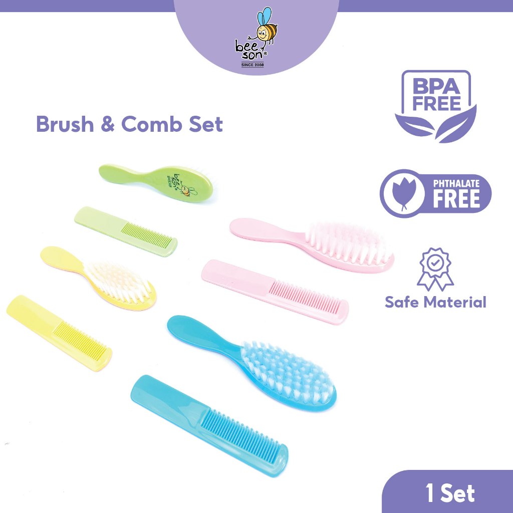 Beeson 2in1 Baby Hair Brush & Comb Set 81225