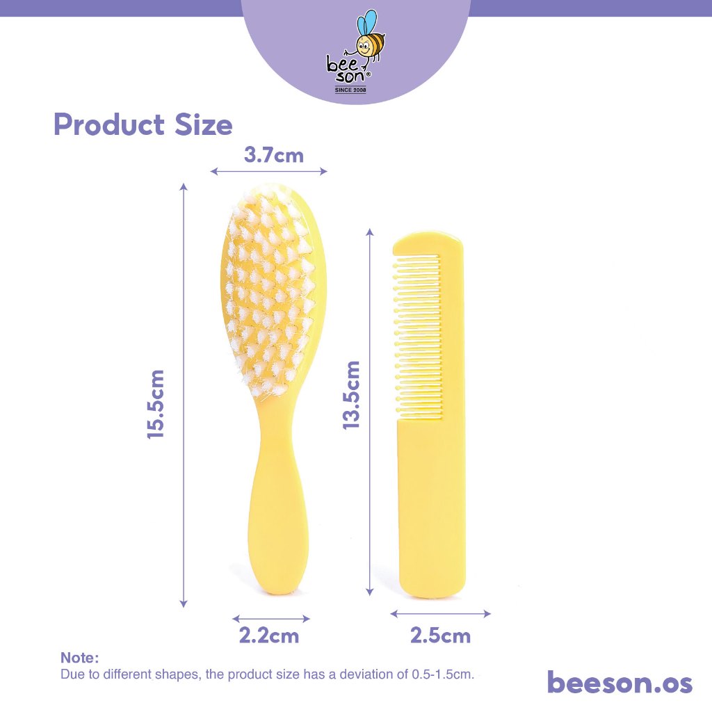 Beeson 2in1 Baby Hair Brush & Comb Set 81225