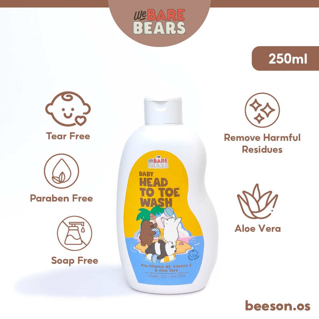 We Bare Bears Kids Head To Toe Wash (250ml) 30490 30492 30494