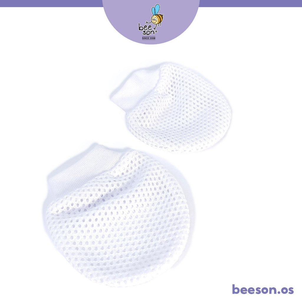 Beeson Newborn Baby Eyelet Mittens & Booties Set 10624 WC