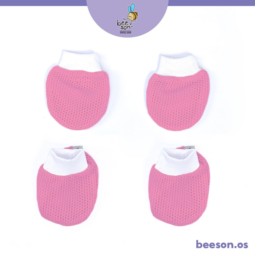 Beeson Newborn Baby Eyelet Mittens & Booties Set 10624 WC