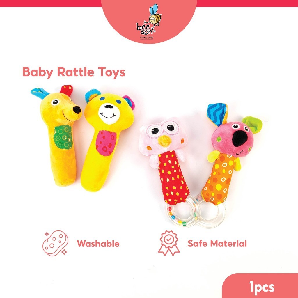 Beeson Baby Cute Animal Rattle Toys 83061 83063