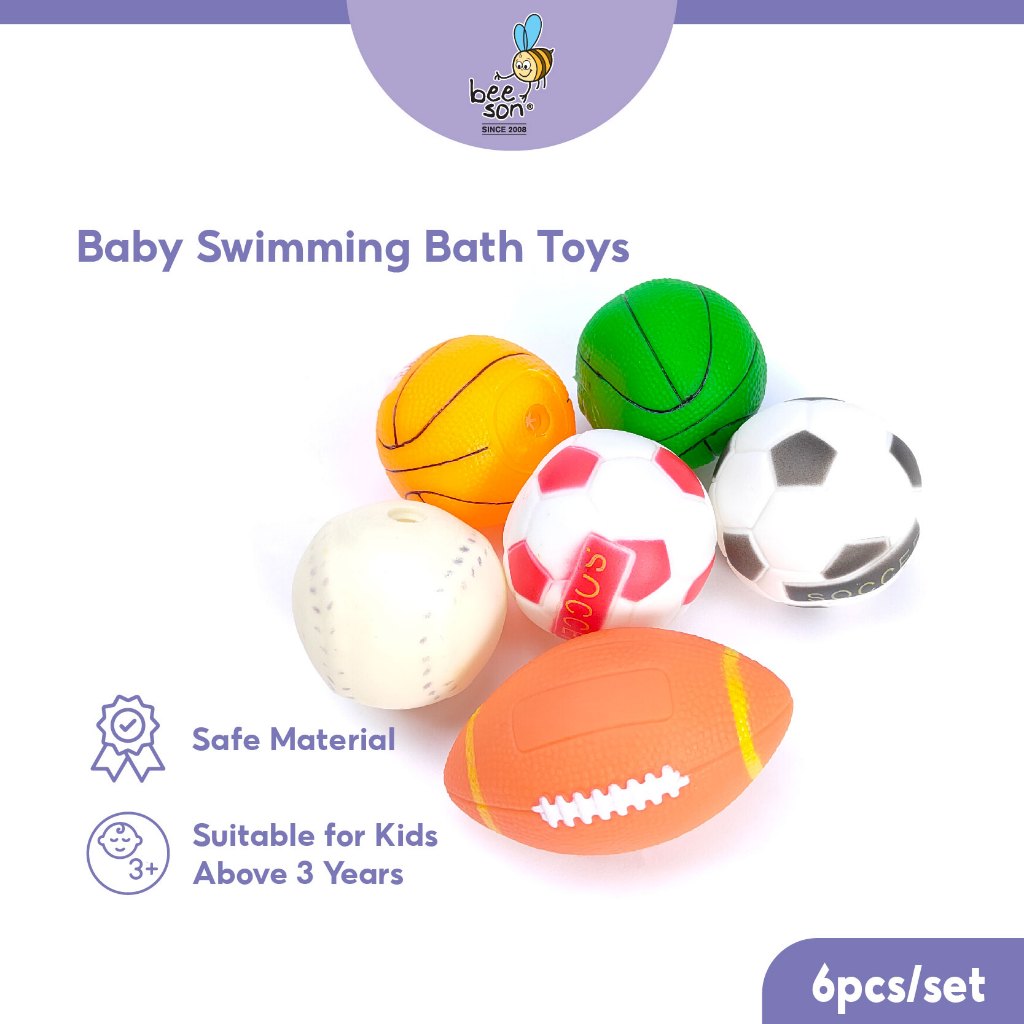 Beeson 6pcs Kids & Baby Floating Bath Toys 83004