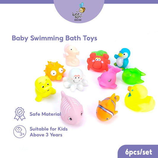 Beeson 6pcs Kids & Baby Floating Bath Toys 83005