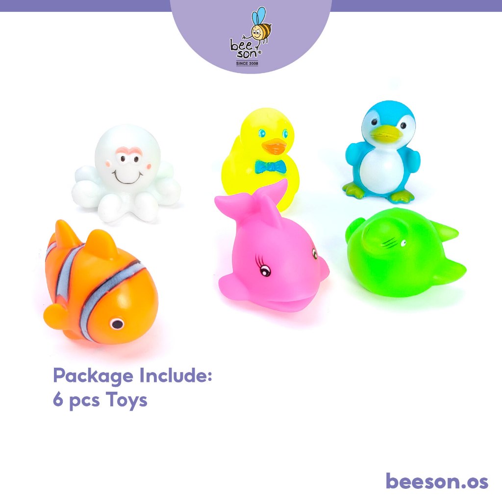 Beeson 6pcs Kids & Baby Floating Bath Toys 83005