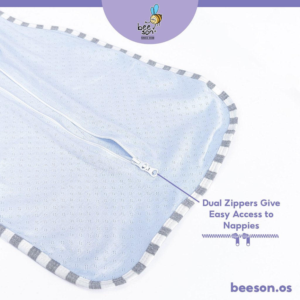 Beeson Newborn Baby Dual Zipped Swaddle 10684