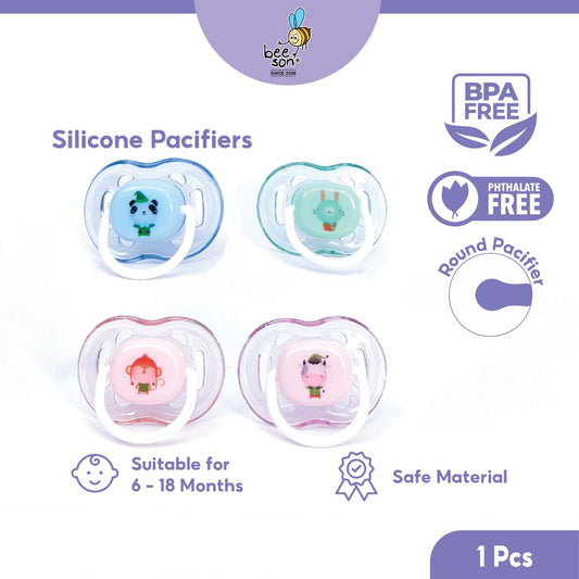 Beeson Soft Silicone Round Head Baby Soother 80262C