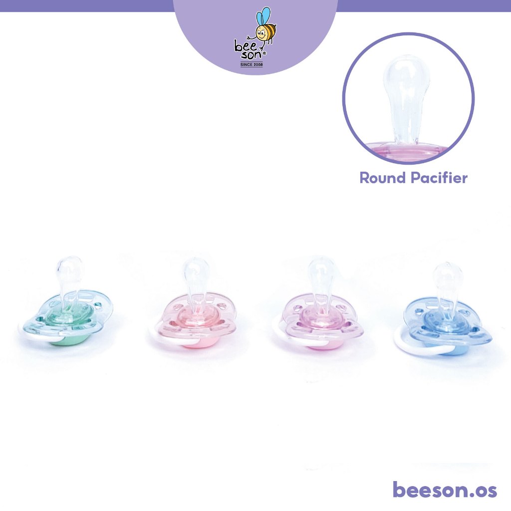 Beeson Soft Silicone Round Head Baby Soother 80262C