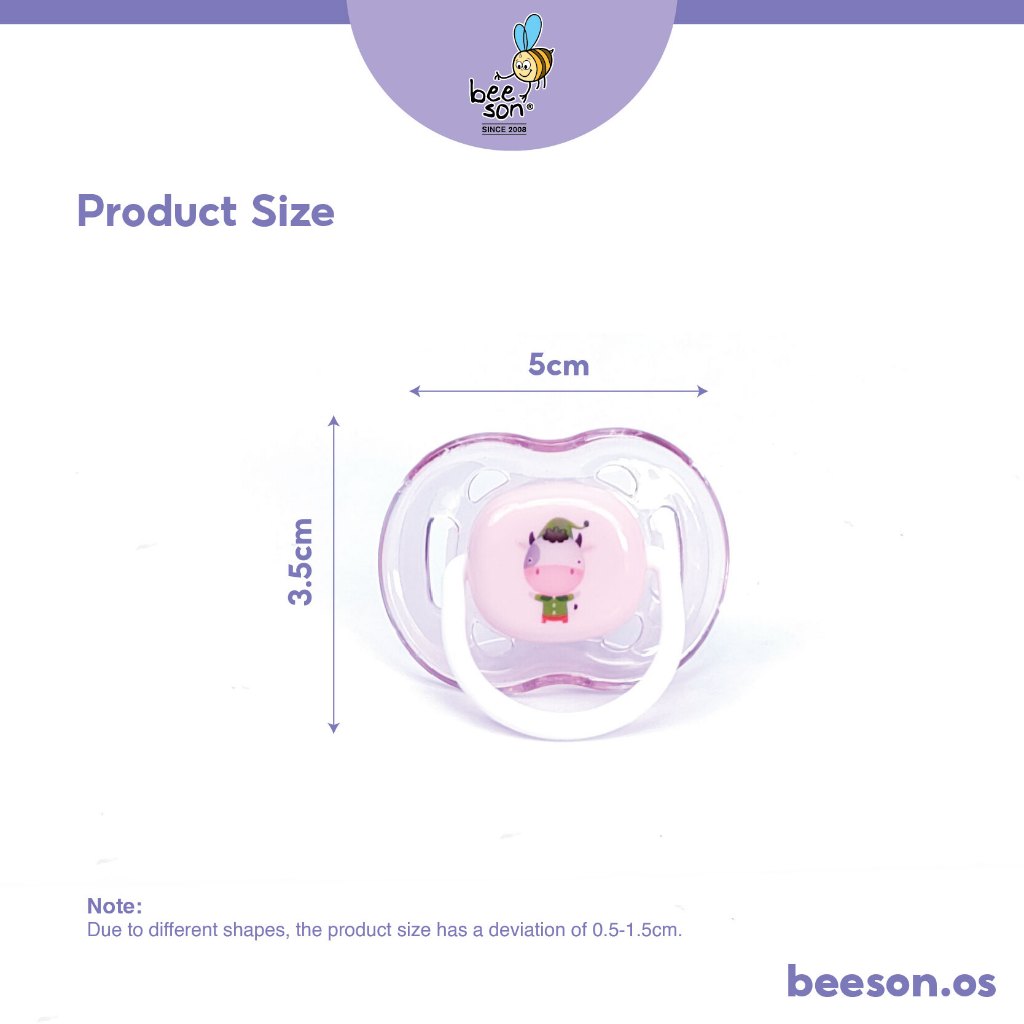 Beeson Soft Silicone Round Head Baby Soother 80262C