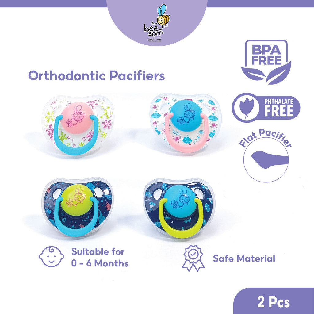 Beeson Silicone Orthodontic Baby Soother (2 Pcs) 80385A/80385B