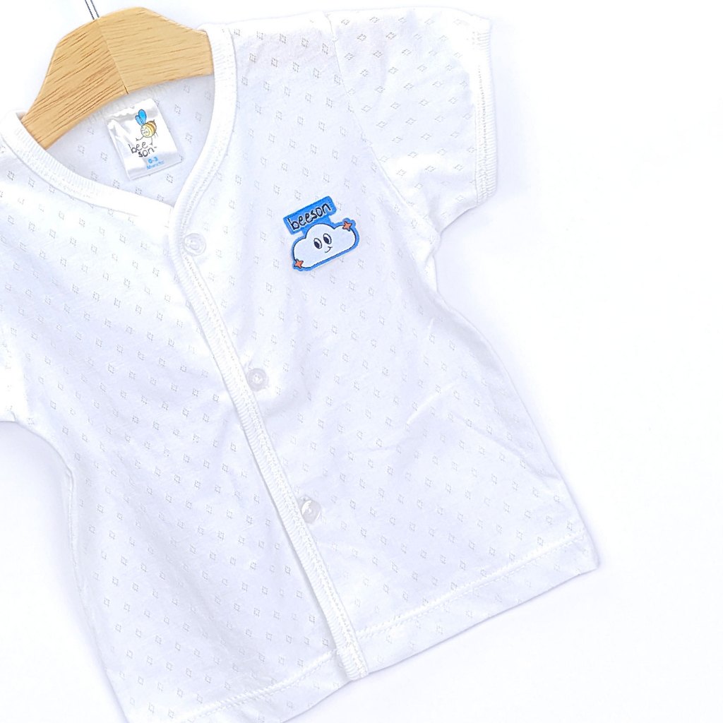 Beeson Newborn Baby Boy / Girl Short Sleeve with Long Pants Jacquard Suit Set 13013