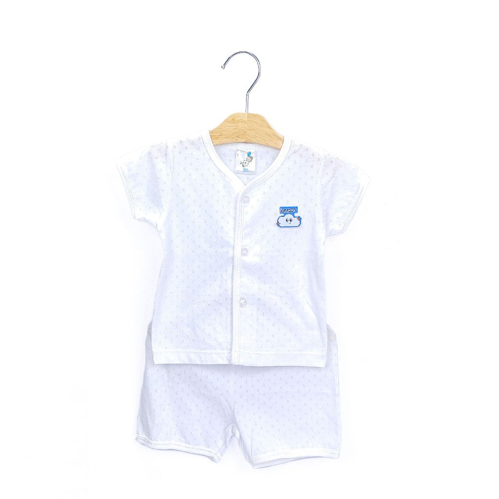 Beeson Newborn Baby Boy / Girl Short Sleeve with Short Pants Jacquard Suit Set 13012