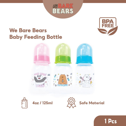 We Bare Bears 4oz/125ml Standard Neck Feeding Bottle 30412