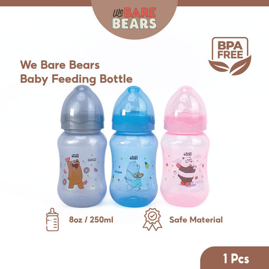 We Bare Bears 8oz/250ml Wide Neck Feeding Bottle 30430