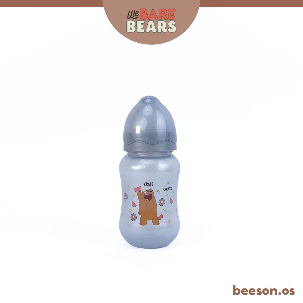 We Bare Bears 8oz/250ml Wide Neck Feeding Bottle 30430