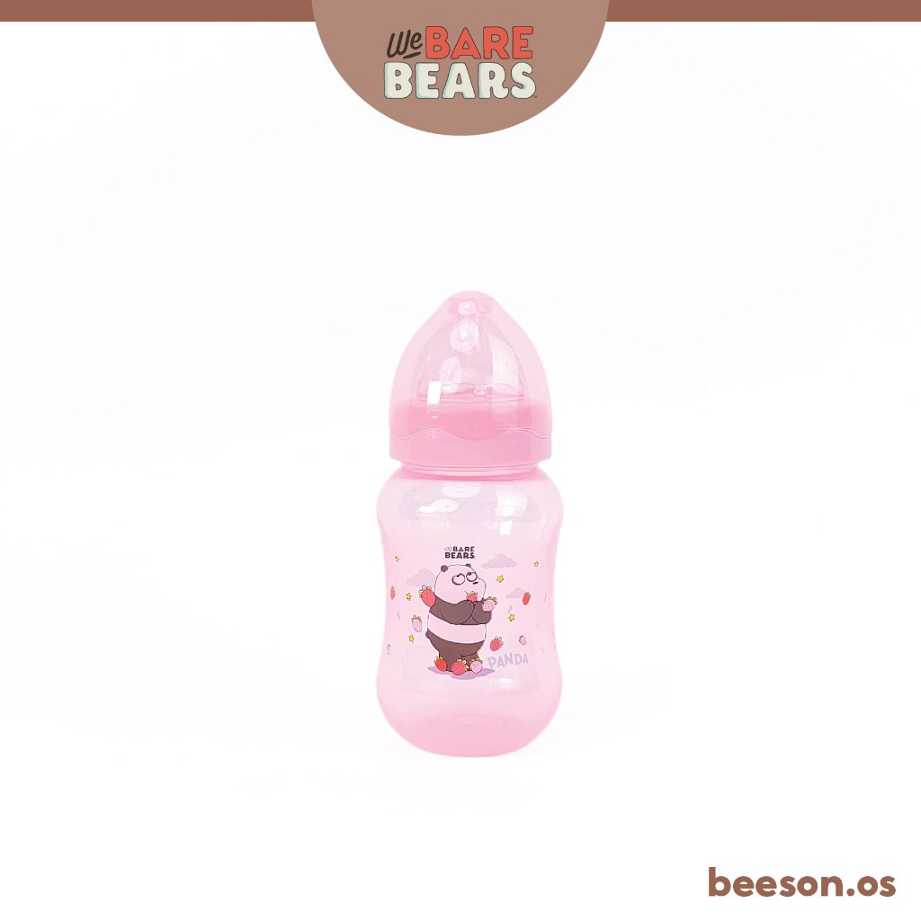 We Bare Bears 8oz/250ml Wide Neck Feeding Bottle 30430