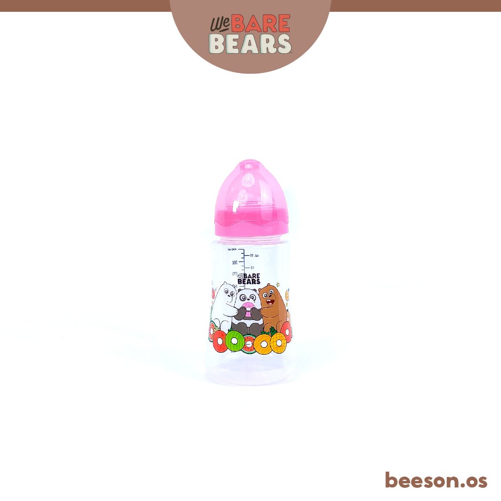 We Bare Bears 11oz/330ml Wide Neck Feeding Bottle 30439