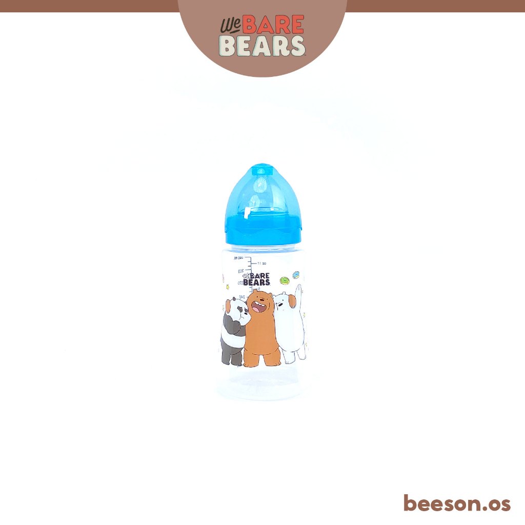 We Bare Bears 11oz/330ml Wide Neck Feeding Bottle 30439