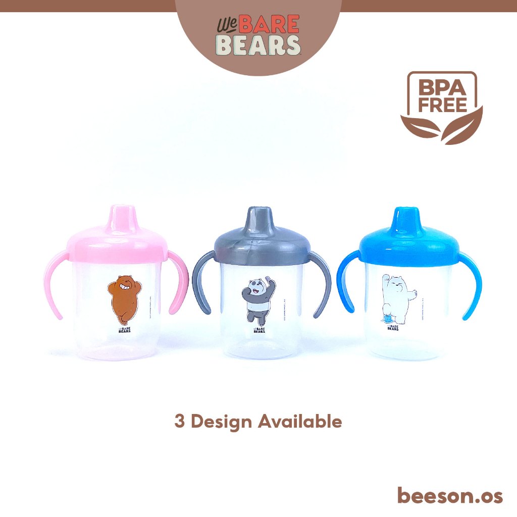 We Bare Bears 250ml Anti Spill Drinking Cup with Handle 30422