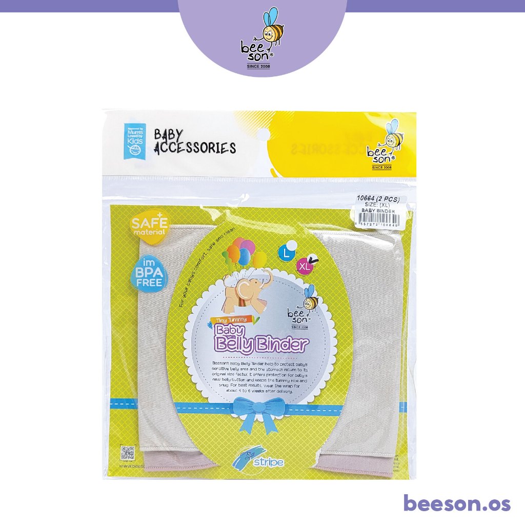 Beeson 2in1 Baby Abdominal Binder With Stripe 10664