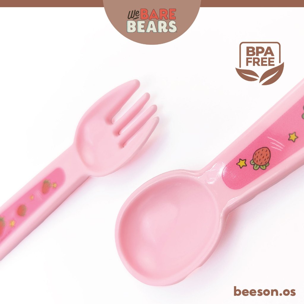 We Bare Bears Baby Feeding Spoon & Fork Set 30487