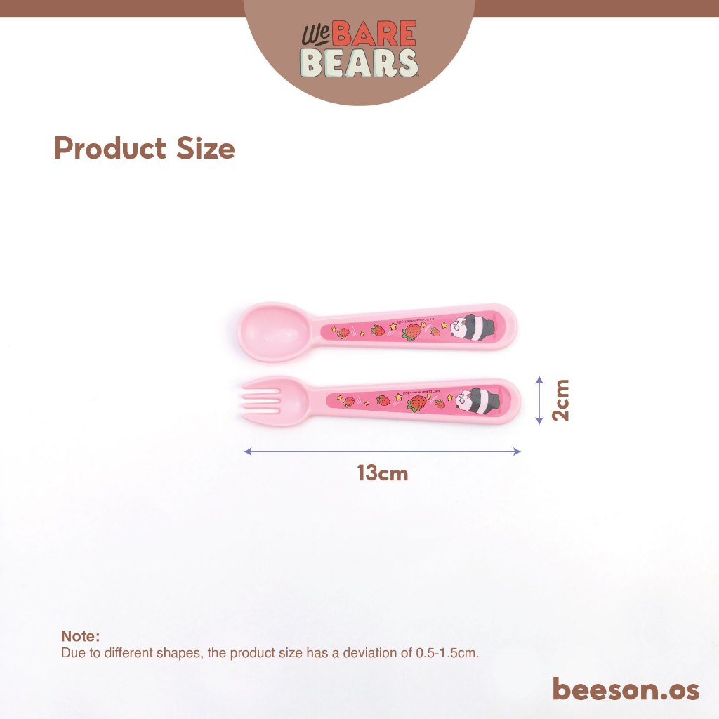 We Bare Bears Baby Feeding Spoon & Fork Set 30487