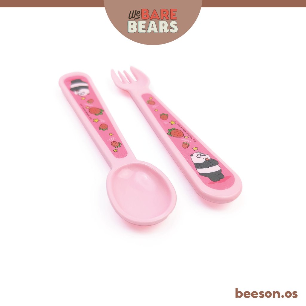 We Bare Bears Baby Feeding Spoon & Fork Set 30487